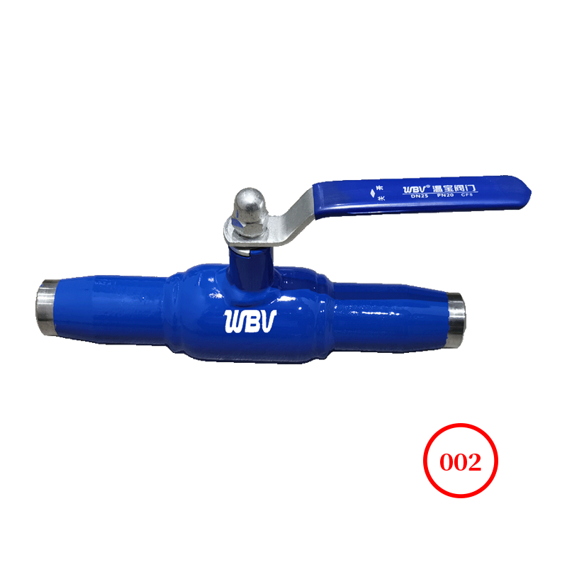 全焊接全通径球阀Q61HF-16/40C CF8球 固定手柄 防侵蚀漆