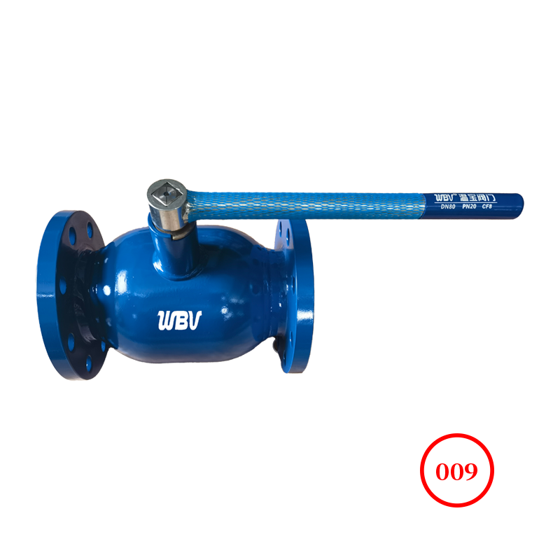 全焊接全通径法兰球阀Q41HF-16/25C CF8球 固定手柄 防侵蚀漆