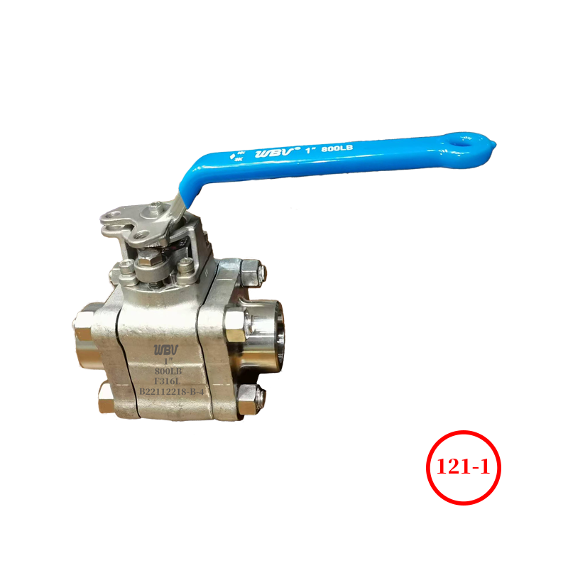3PC high-pressure lockable ball valve