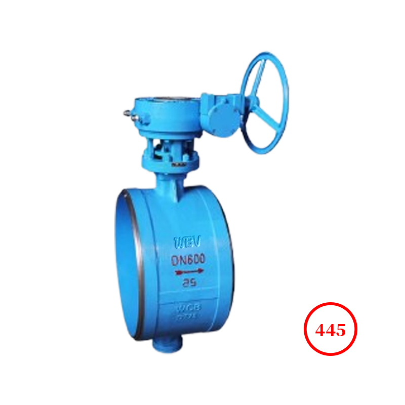 对焊三偏疼多档次密封蝶阀 butt welded three eccentric multi-level hard seal butterfly valve D363